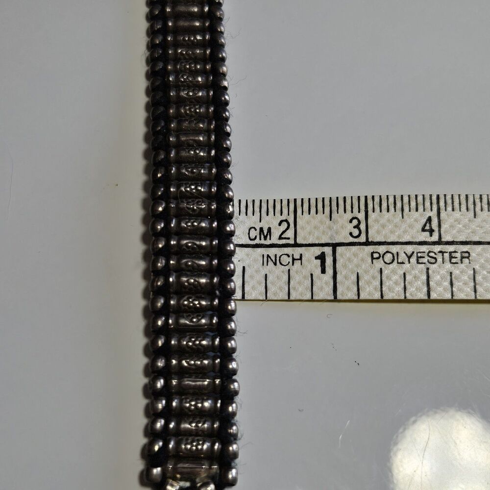 Sterling Silver Handwoven Bracelet 6.5" - Picture 10 of 15